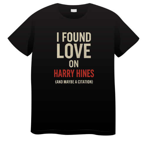 I found love on harry hines black T